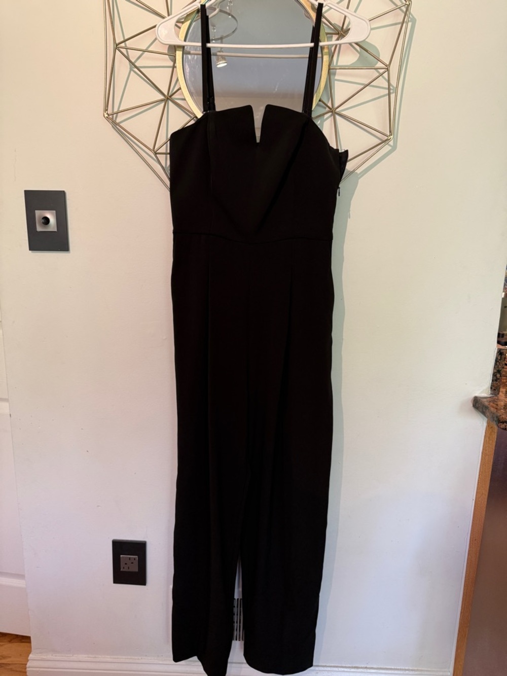 H&M Black Strappy Wide-Leg Jumpsuit
